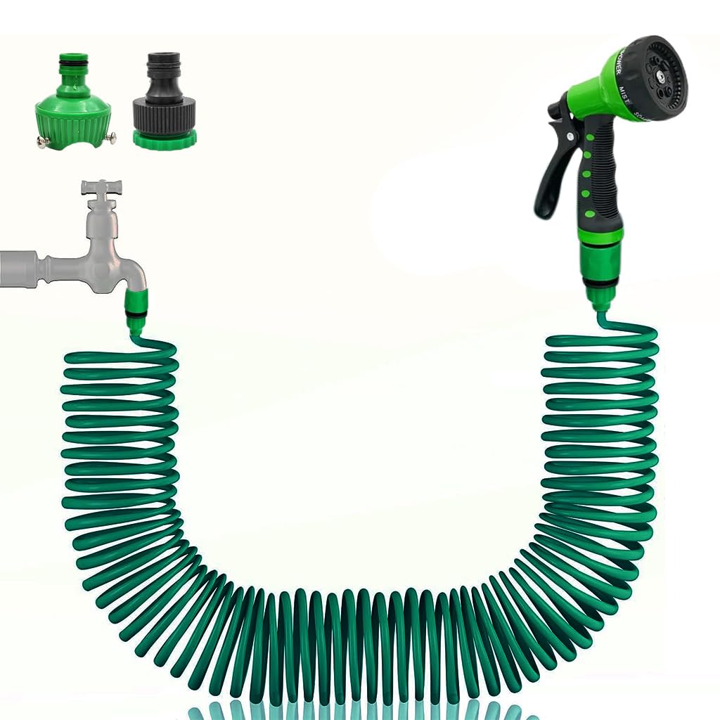 HASTHIP 50ft/15m Garden Hose Pipe with 7 Function Sprayer Gun, Expandable EVA Lightweight Anti-Kink Flexible Water Hose with 3/8'' Quick Connector & Sprinkler for Home Garden Car Washing Pet Bathing HASTHIP 50ft/15m Garden Hose Pipe with 7 Function Sprayer Gun, Expandable EVA Lightweight Anti-Kink Flexible Water Hose with 3/8'' Quick Connector & Sprinkler for Home Garden Car Washing Pet Bathing